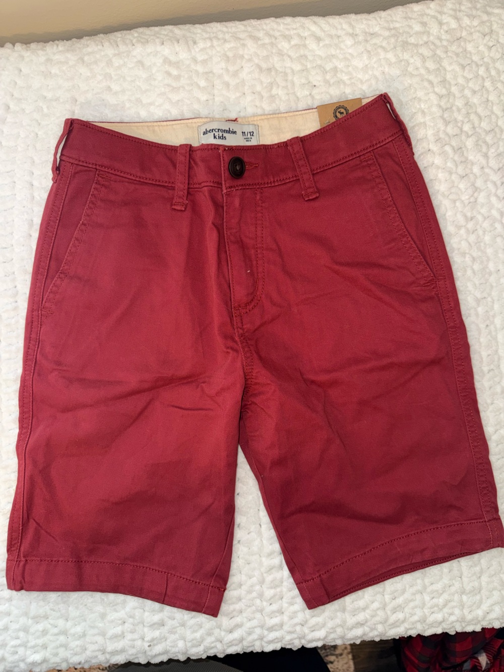 abercrombie kids Red Chino shorts